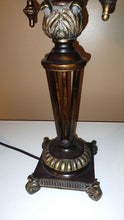 Prescott Bronze Glass Table Lamp with Champagne Accents